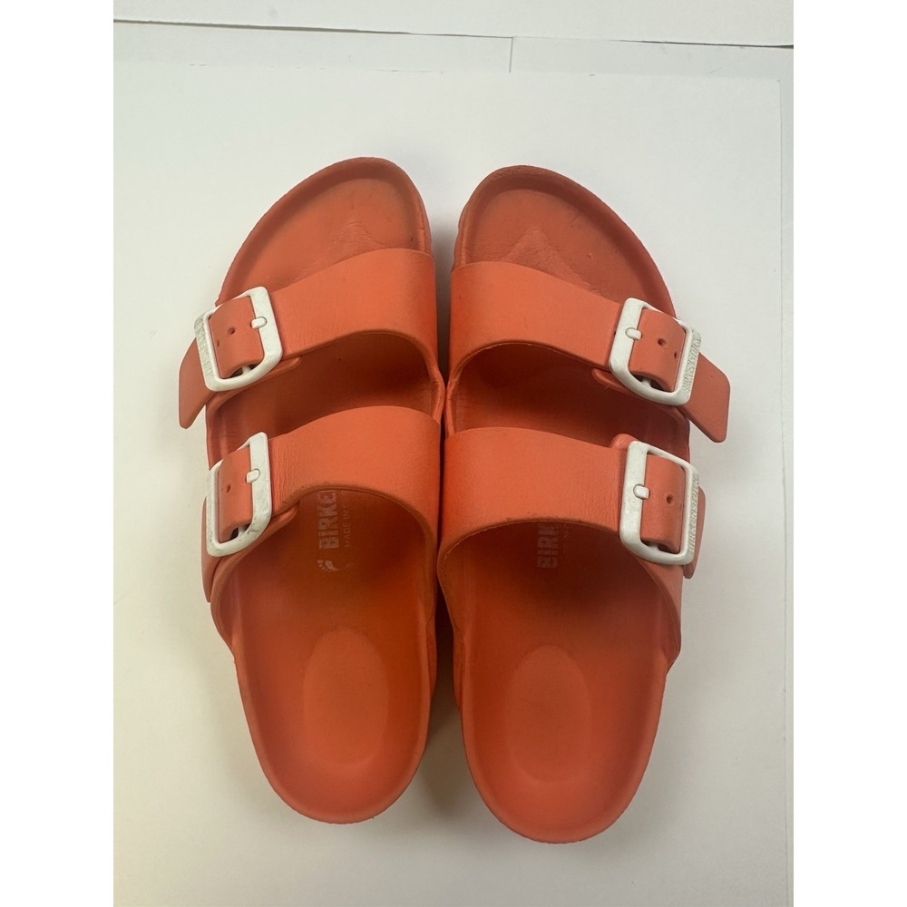 Birkenstock Women's Arizona EVA Orange Adjustable Strap Sandals 37 EU 6 - 6 1/2 - Picture 3 of 6